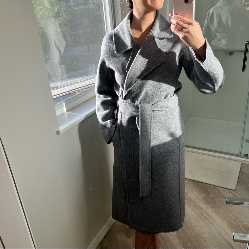 The Reset R Label double faced tie coat